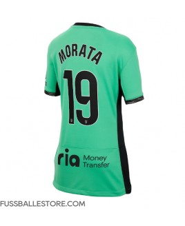 Günstige Atletico Madrid Alvaro Morata #19 3rd trikot Damen 2023-24 Kurzarm